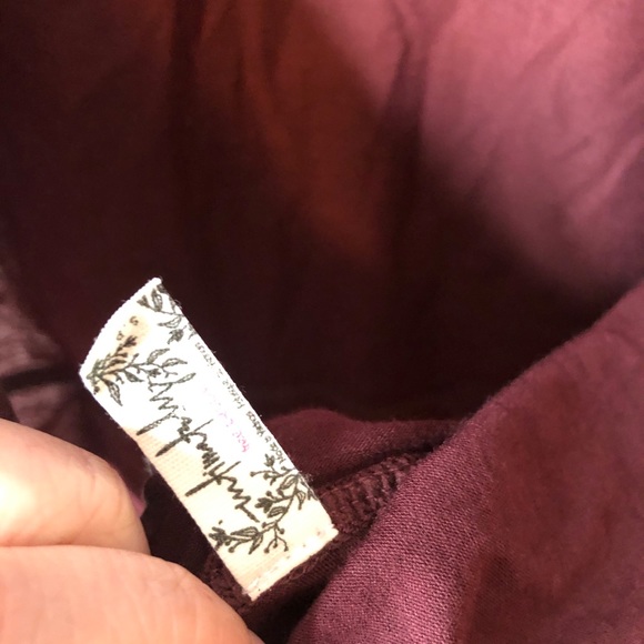 Free People Red BodySuit Small Low Back - Picture 5 of 9